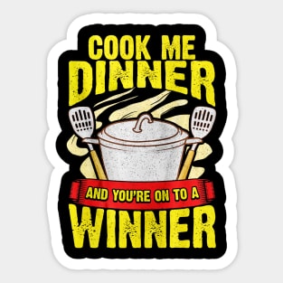 Cook Me Dinner Sticker